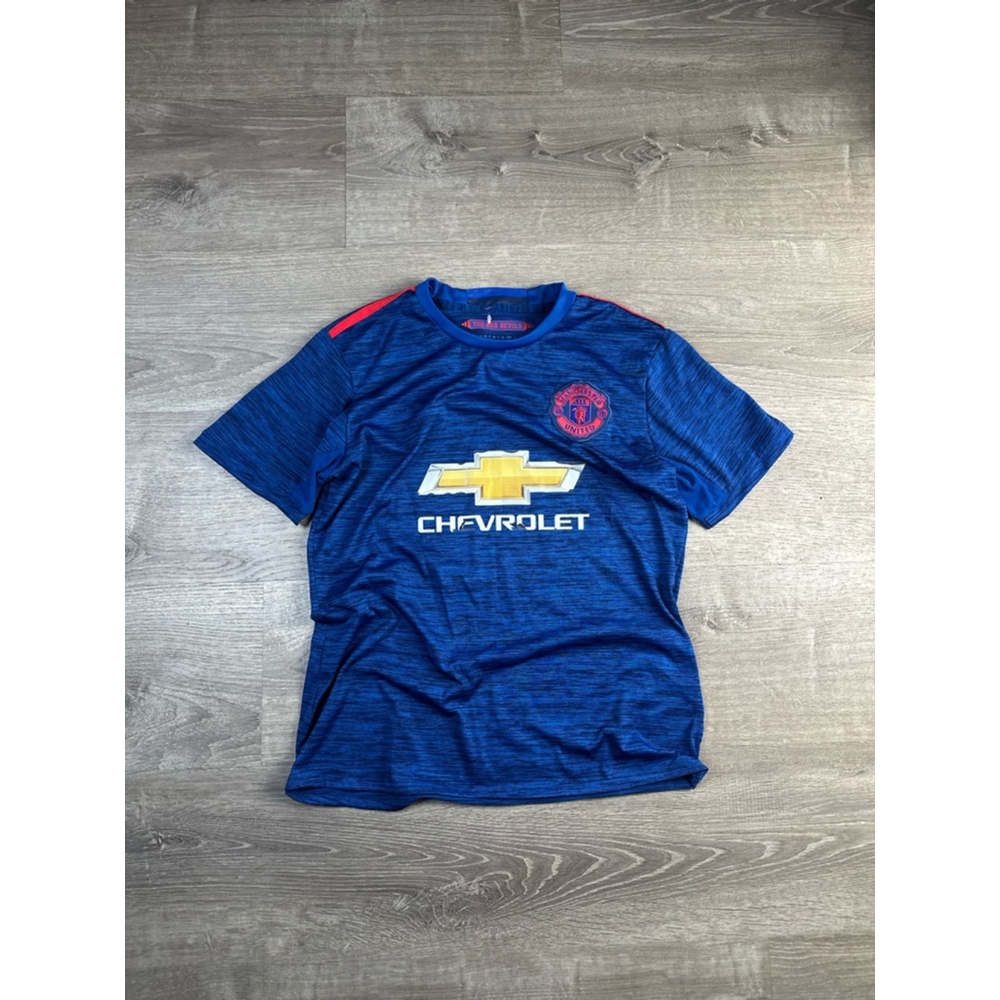 Men's Adidas Manchester United Jersey Blue Size M